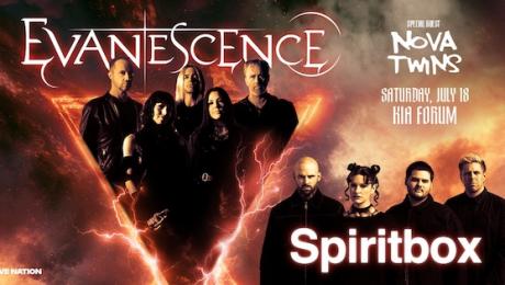 Evanescence 2026 World Tour with Spiritbox and Nova Twins